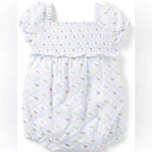 Janie & Jack - Lily floral smocked romper